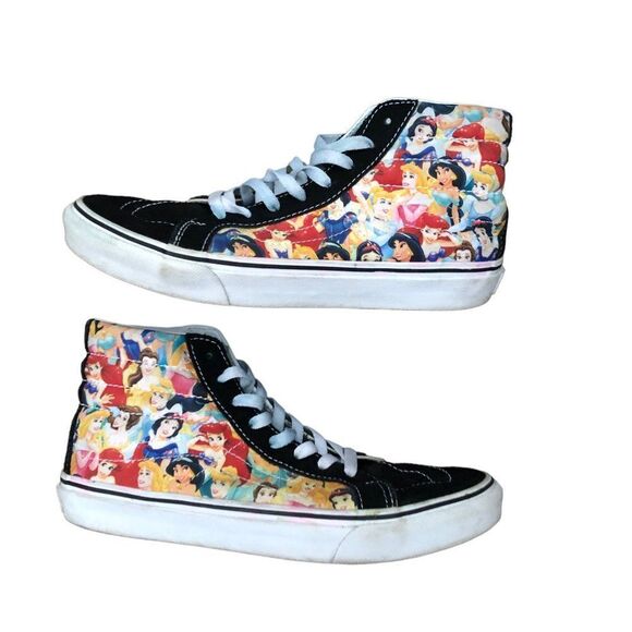Vans X Disney Unisex Sk8-Hi Multi Princess Print Sneakers Size - Picture 9 of 16